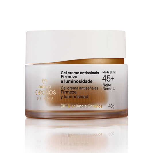 Anti-Ageing Firming and Brightening Gel Cream 45+ Night Chronos Derma