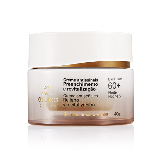 Anti-Ageing Cream for Filling and Revitalising 60+ Night Chronos Derma