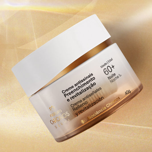 Anti-Ageing Cream for Filling and Revitalising 60+ Night Chronos Derma